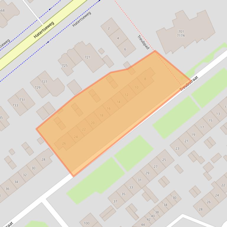 Kaart van postcodegebied 6535ZH.