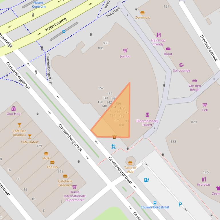 Kaart van postcodegebied 6535ZM.