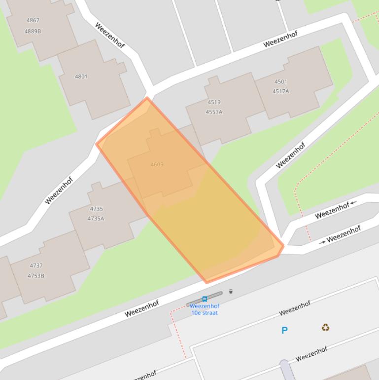 Kaart van postcodegebied 6536DM.