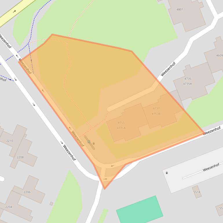 Kaart van postcodegebied 6536DP.