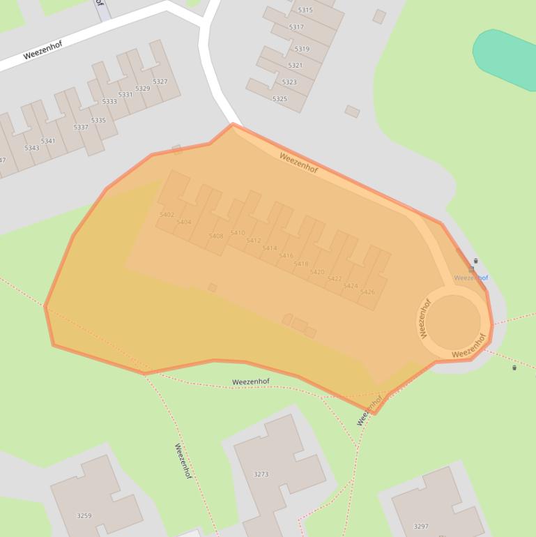 Kaart van postcodegebied 6536ED.