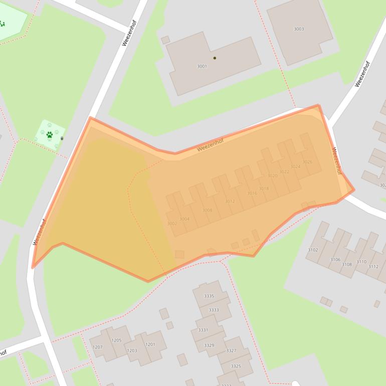 Kaart van postcodegebied 6536ET.