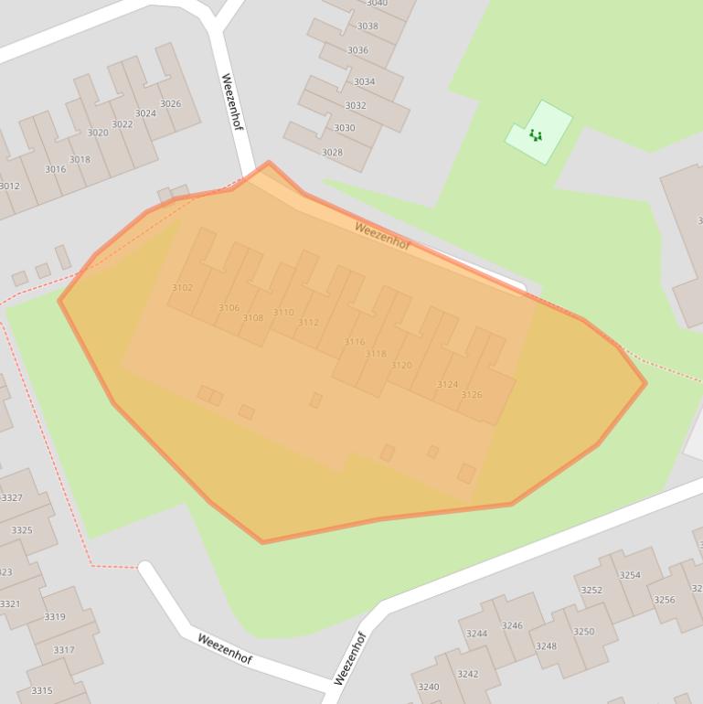 Kaart van postcodegebied 6536EW.