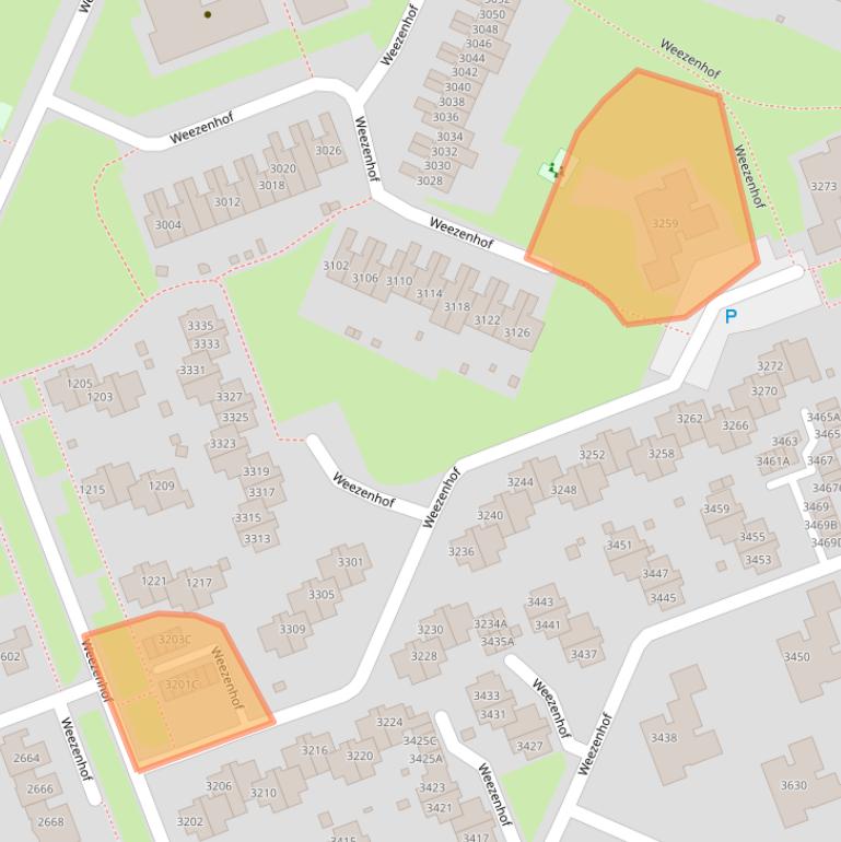 Kaart van postcodegebied 6536GG.