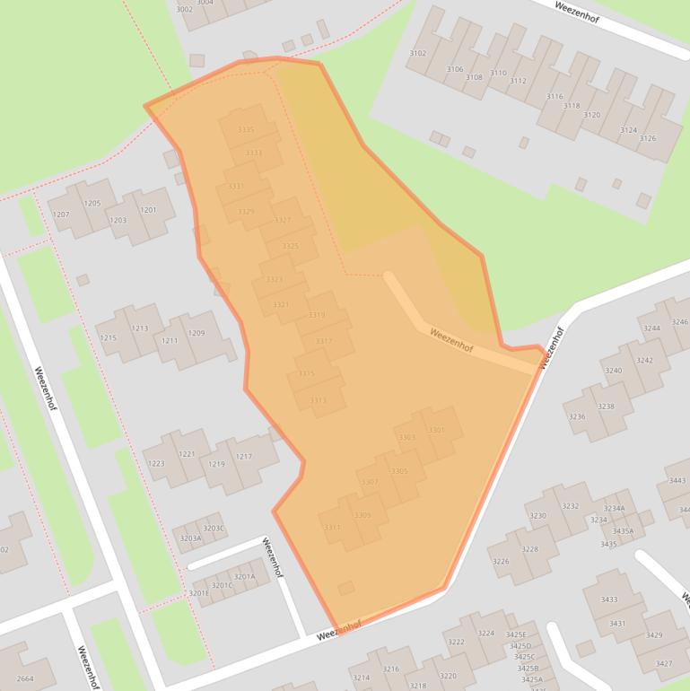 Kaart van postcodegebied 6536GM.