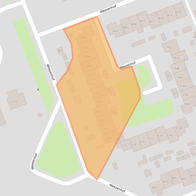 Kaart van postcodegebied 6536HA.