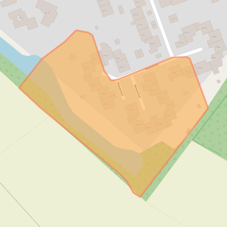Kaart van postcodegebied 6536HN.