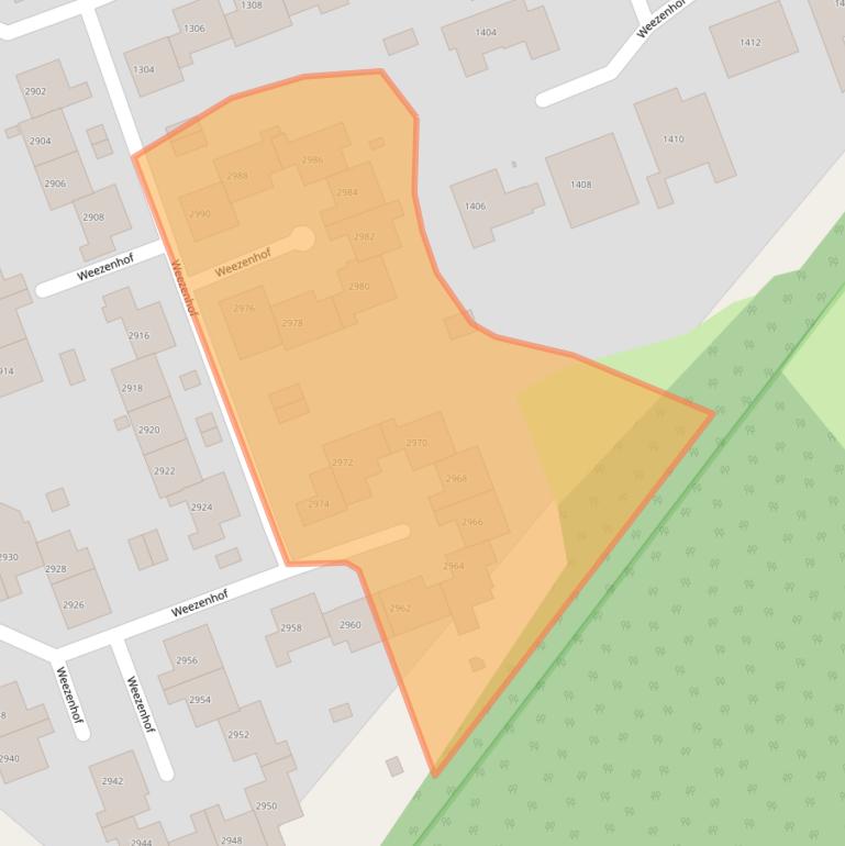 Kaart van postcodegebied 6536HP.