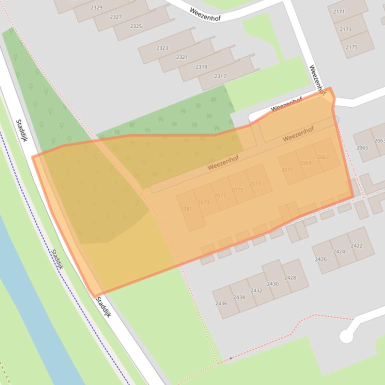Kaart van postcodegebied 6536JL.