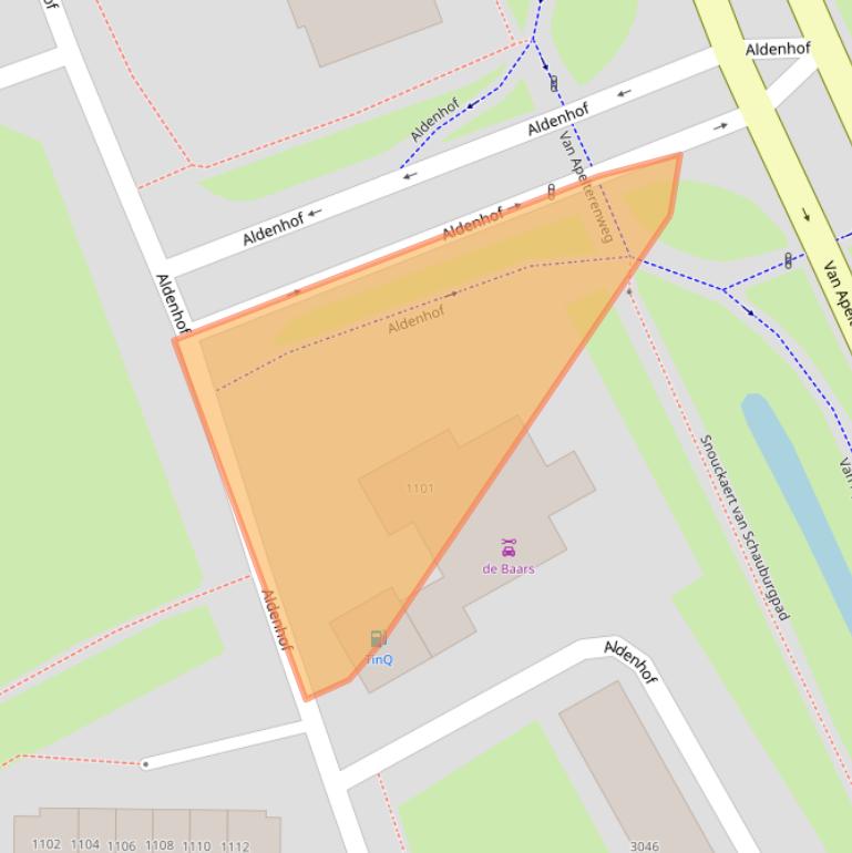 Kaart van postcodegebied 6537AC.