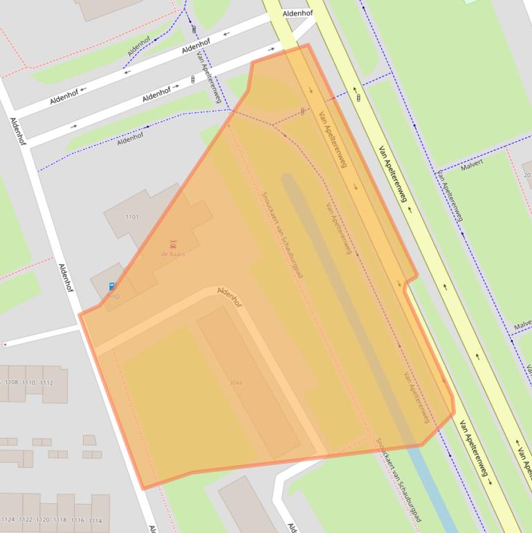 Kaart van postcodegebied 6537AD.