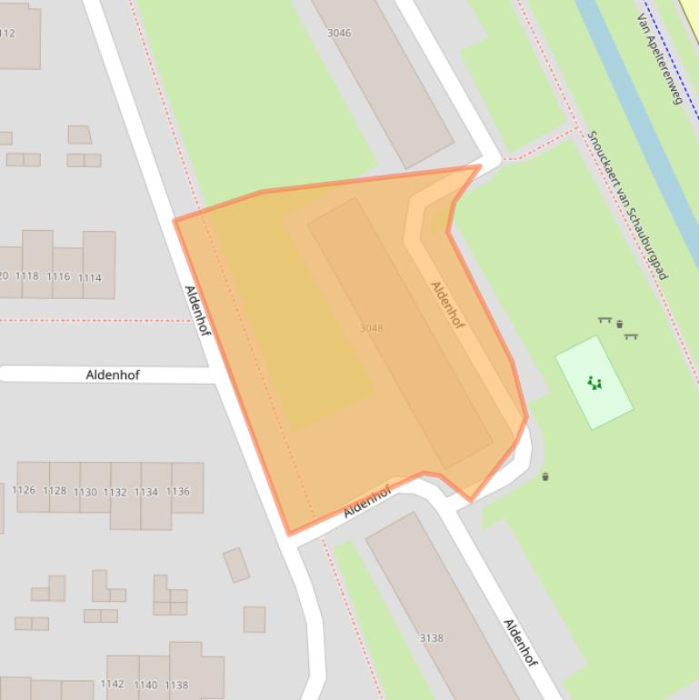 Kaart van postcodegebied 6537AE.