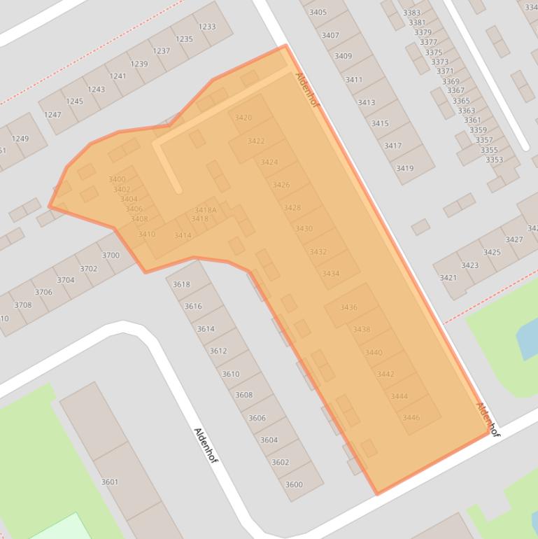 Kaart van postcodegebied 6537AT.