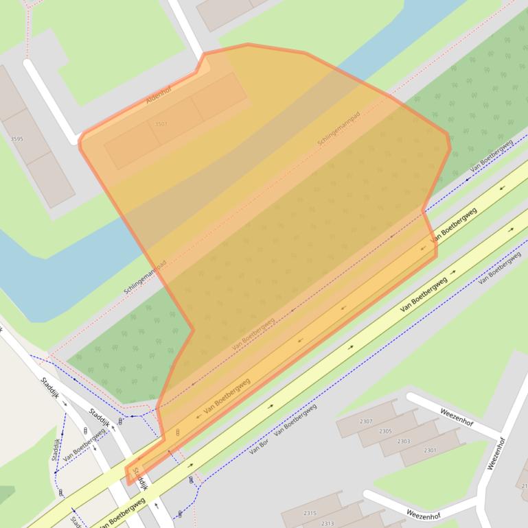 Kaart van postcodegebied 6537AV.