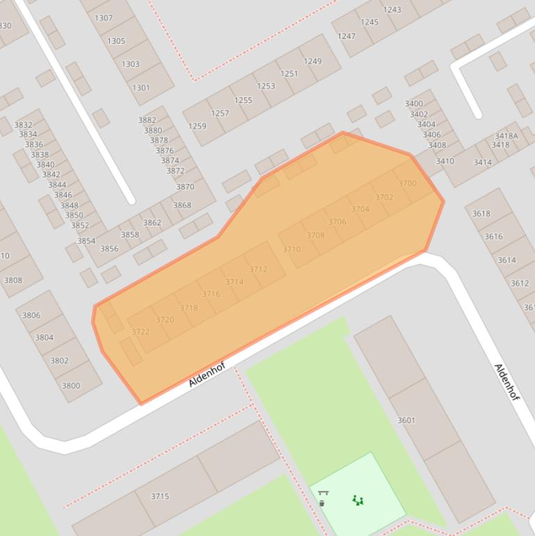 Kaart van postcodegebied 6537BB.