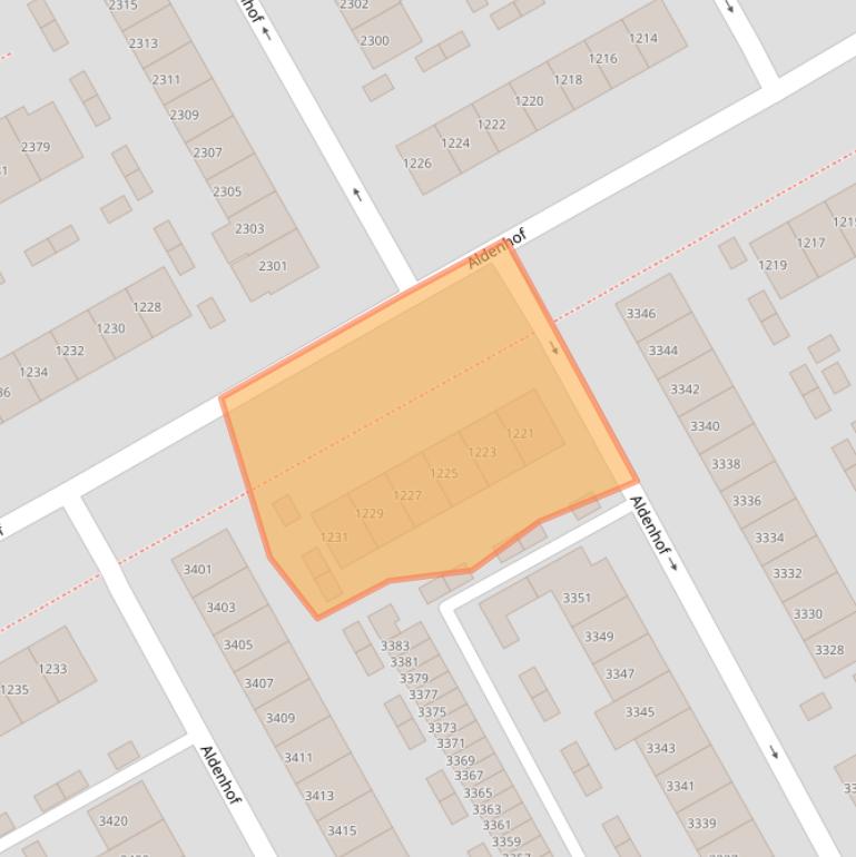 Kaart van postcodegebied 6537BG.
