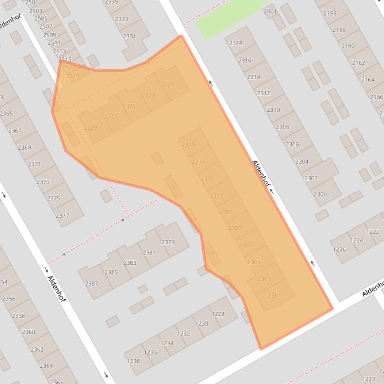 Kaart van postcodegebied 6537BT.