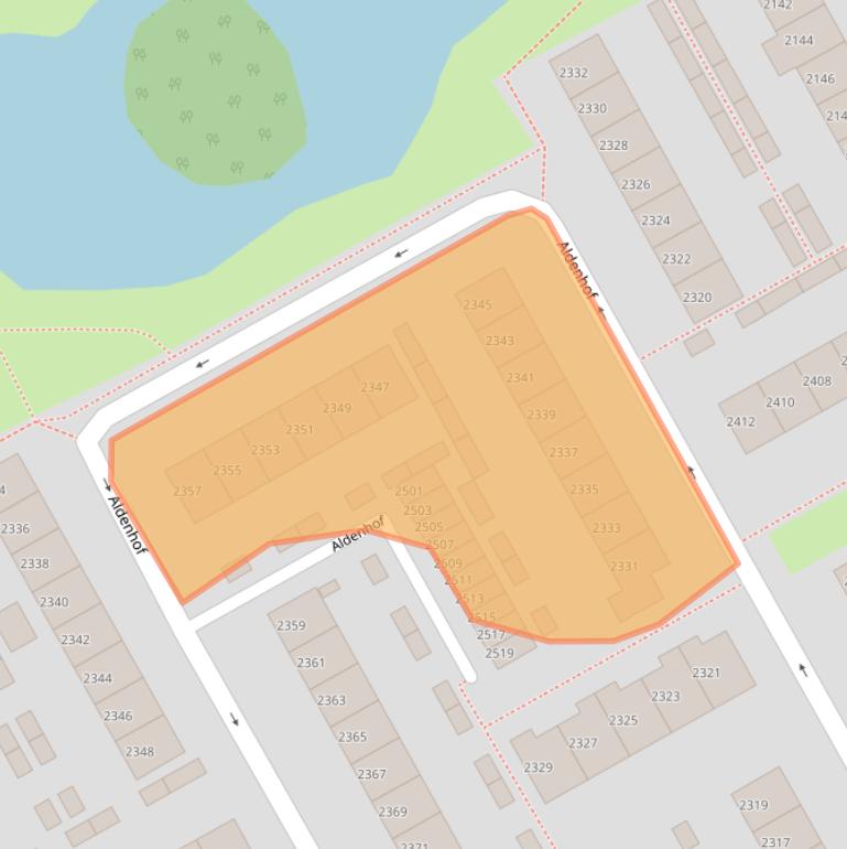 Kaart van postcodegebied 6537BV.