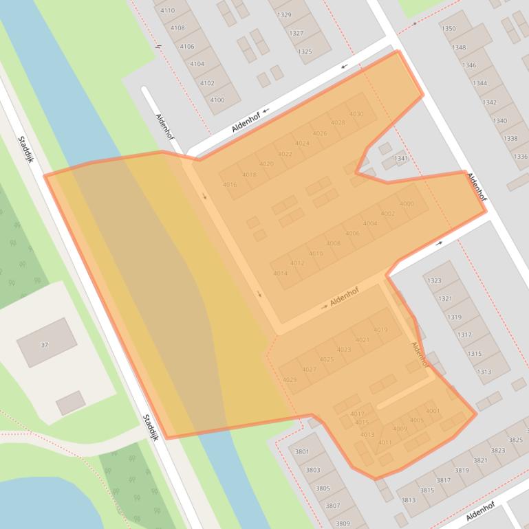 Kaart van postcodegebied 6537CE.