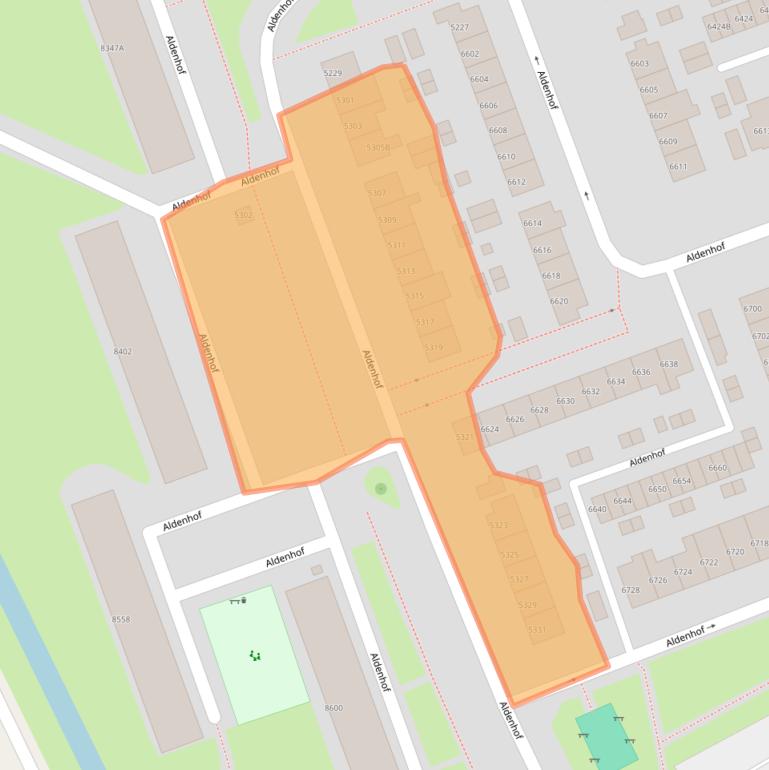 Kaart van postcodegebied 6537CJ.