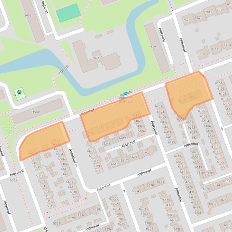 Kaart van postcodegebied 6537CT.