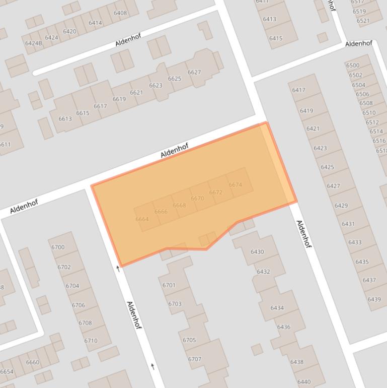 Kaart van postcodegebied 6537CX.