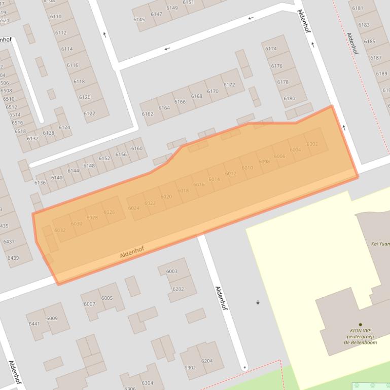 Kaart van postcodegebied 6537DH.