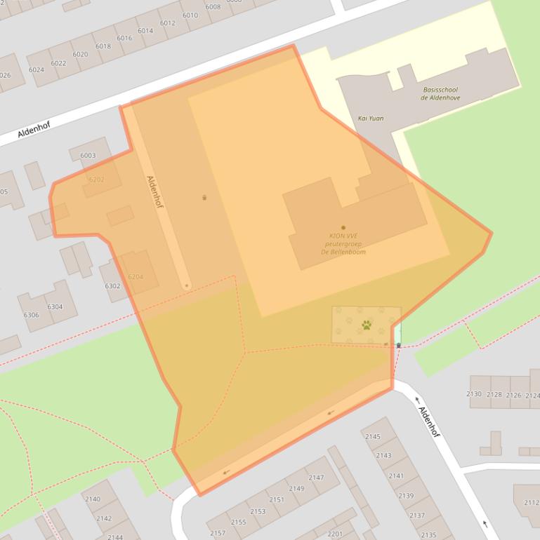 Kaart van postcodegebied 6537DJ.