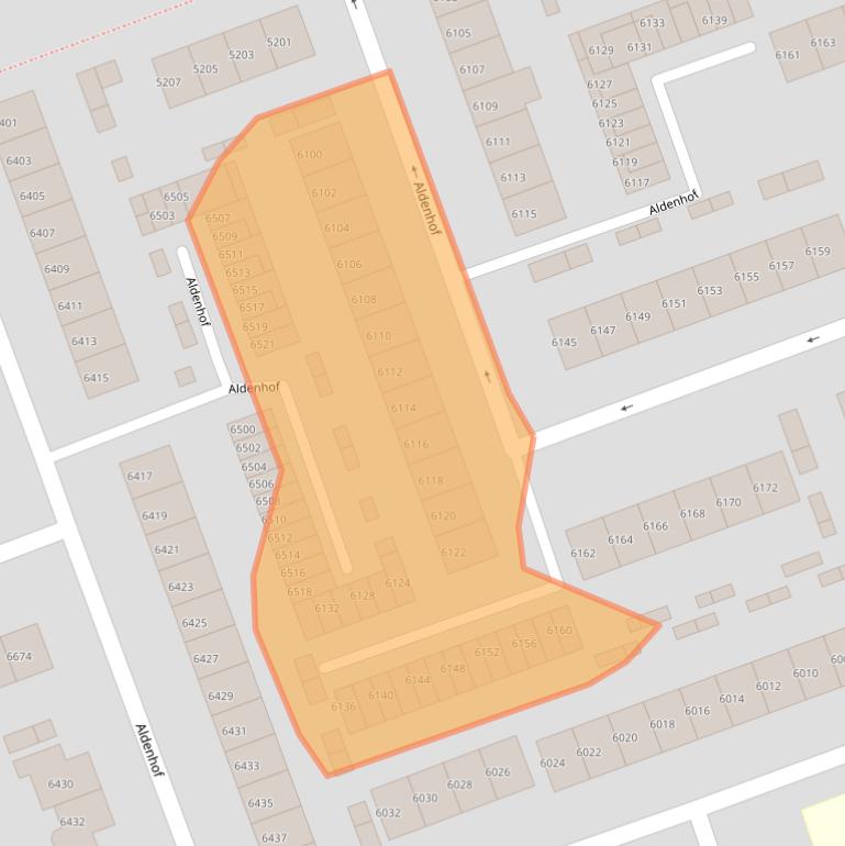 Kaart van postcodegebied 6537DN.