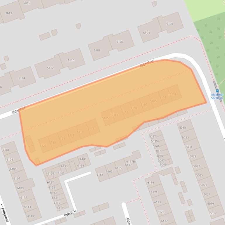 Kaart van postcodegebied 6537DS.