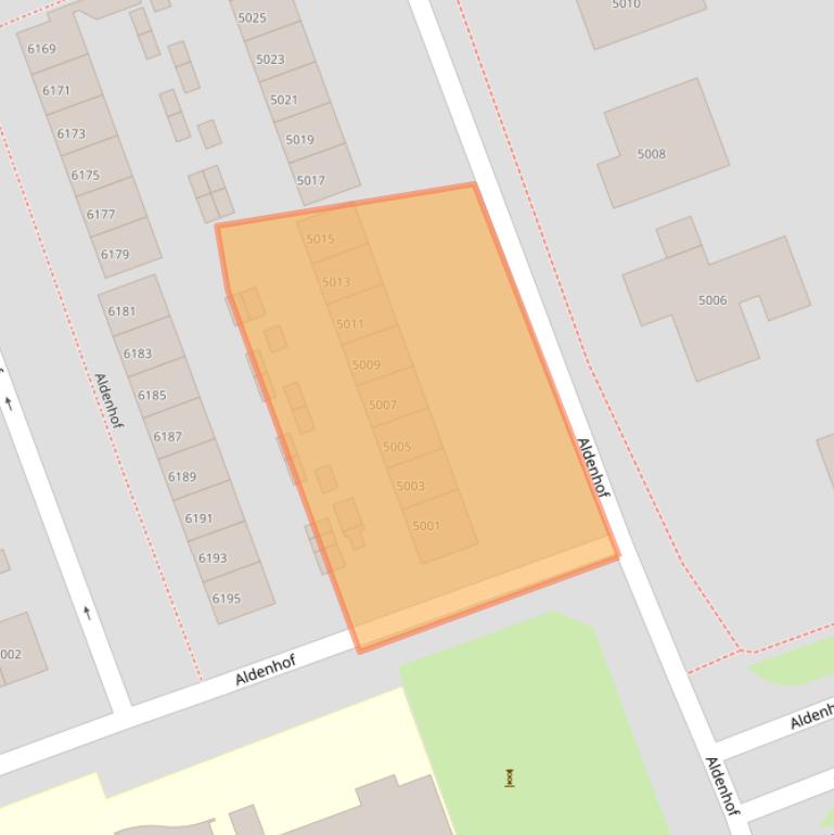 Kaart van postcodegebied 6537EA.