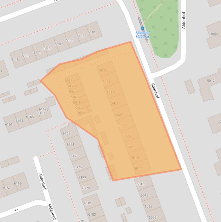 Kaart van postcodegebied 6537EB.