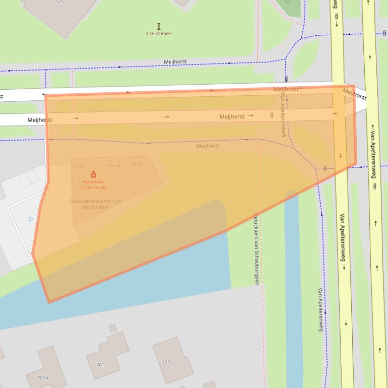 Kaart van postcodegebied 6537EE.