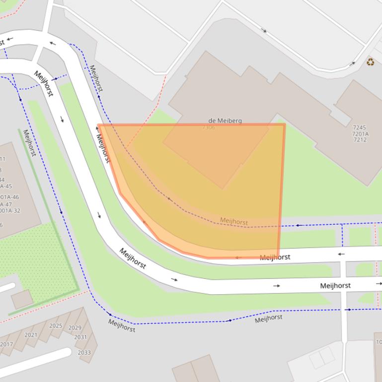 Kaart van postcodegebied 6537EK.