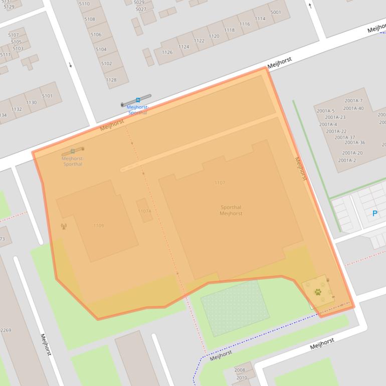 Kaart van postcodegebied 6537ER.