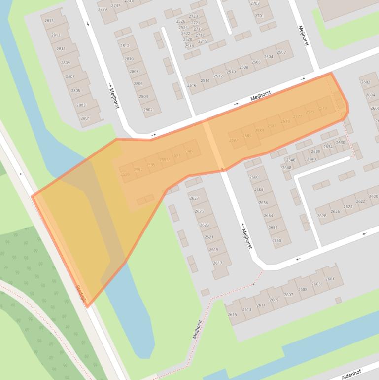 Kaart van postcodegebied 6537GK.