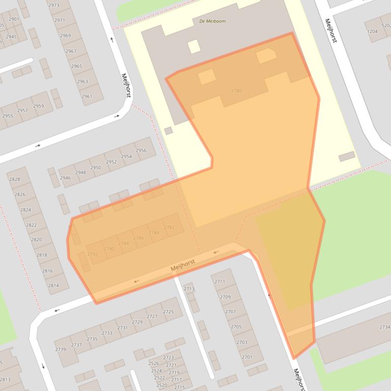 Kaart van postcodegebied 6537GV.