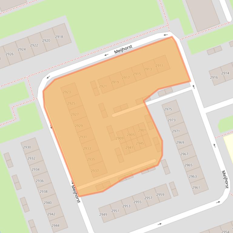 Kaart van postcodegebied 6537HA.