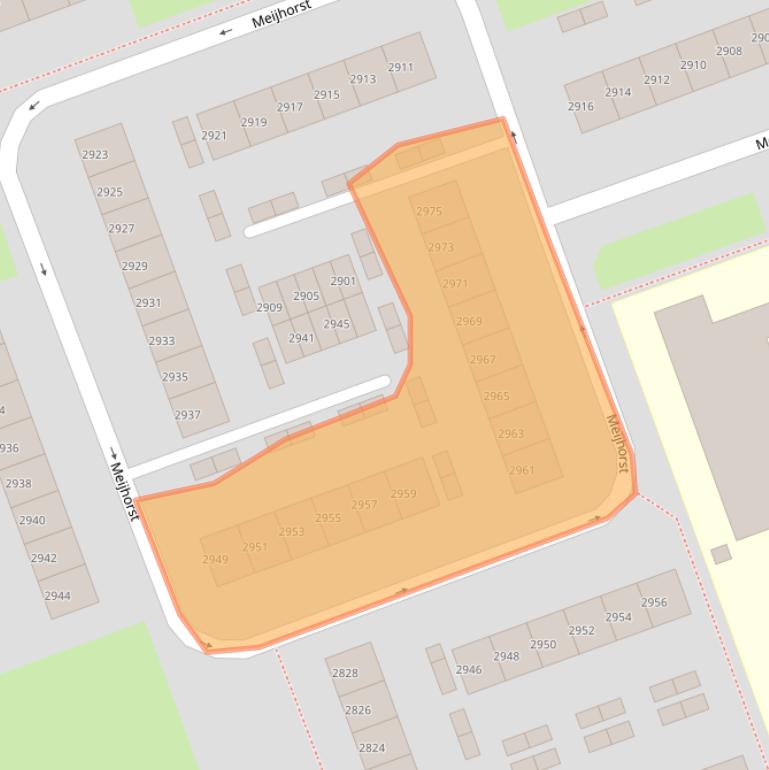 Kaart van postcodegebied 6537HB.