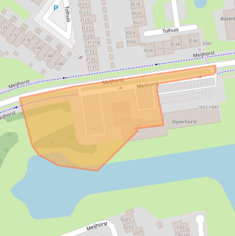 Kaart van postcodegebied 6537KE.