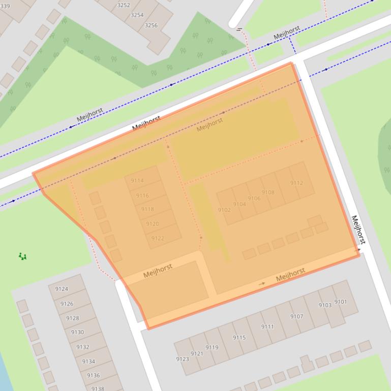 Kaart van postcodegebied 6537KL.