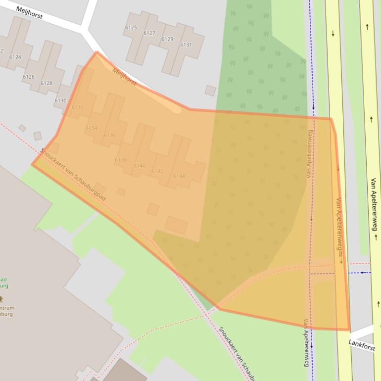 Kaart van postcodegebied 6537LK.