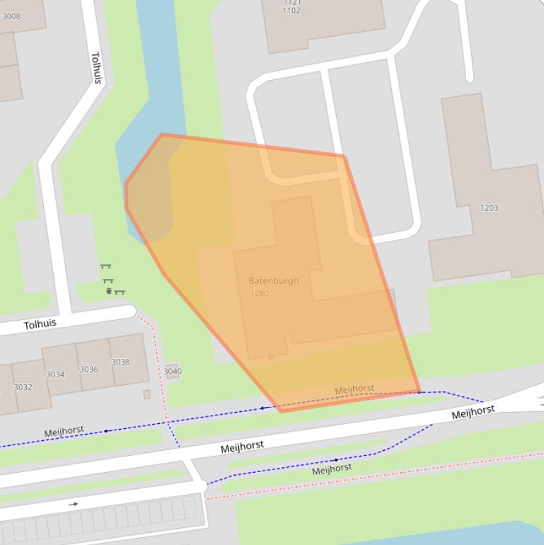 Kaart van postcodegebied 6537LT.