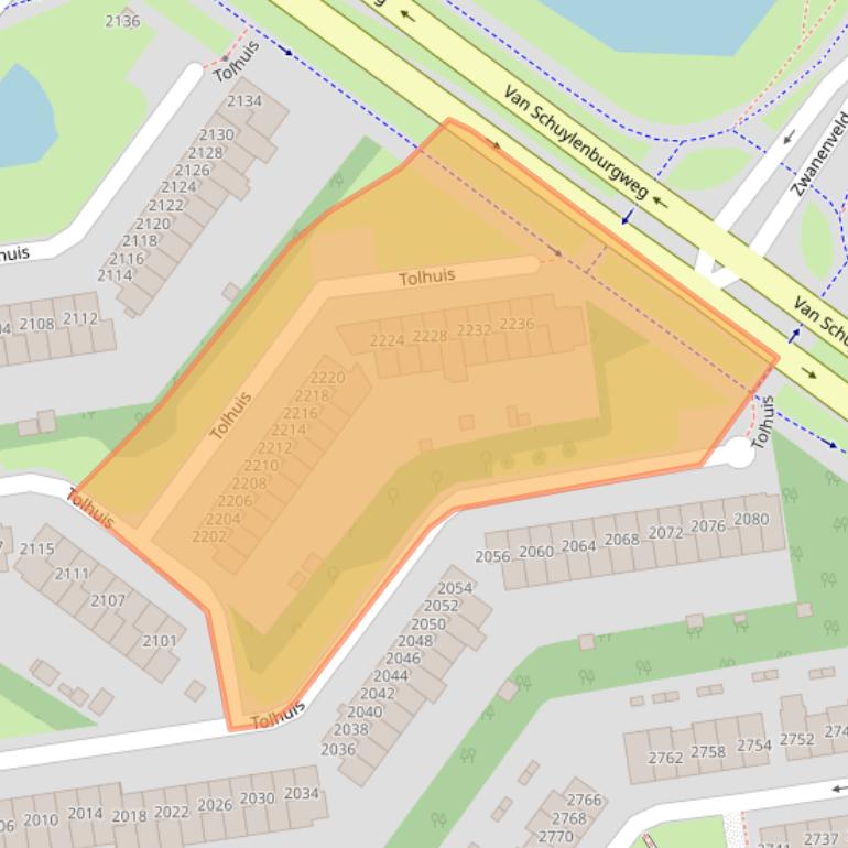 Kaart van postcodegebied 6537MC.