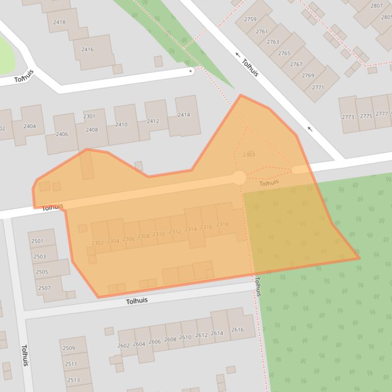 Kaart van postcodegebied 6537ME.