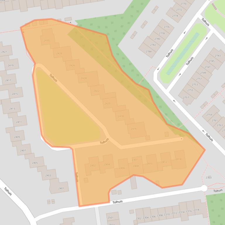 Kaart van postcodegebied 6537MH.