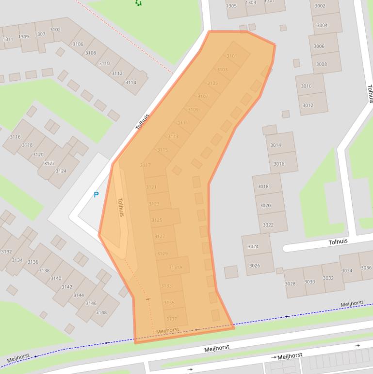 Kaart van postcodegebied 6537NA.