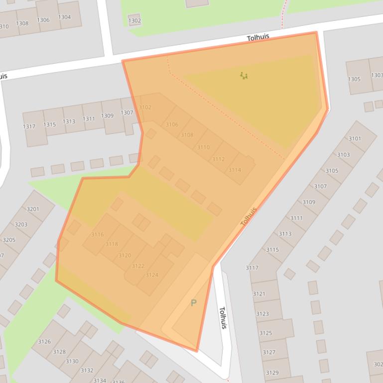 Kaart van postcodegebied 6537NB.