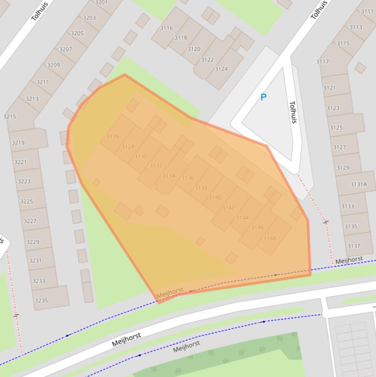 Kaart van postcodegebied 6537NC.