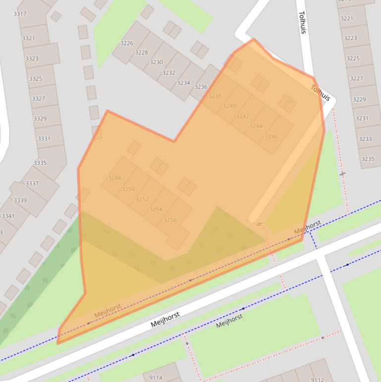 Kaart van postcodegebied 6537NG.
